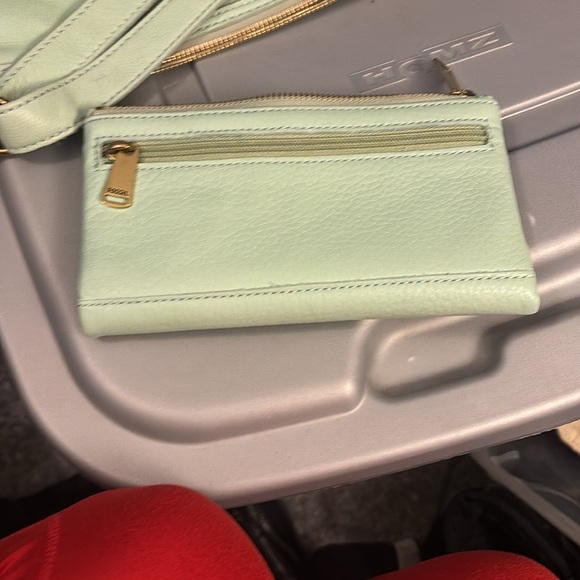 Mint green fossil purse and matching mint green wallet, - Picture 7 of 8